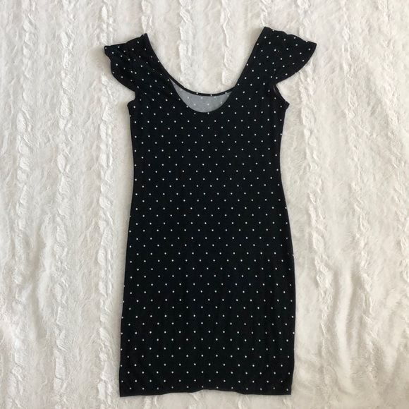 Black & White Polka Dot Dress - Picture 3 of 3